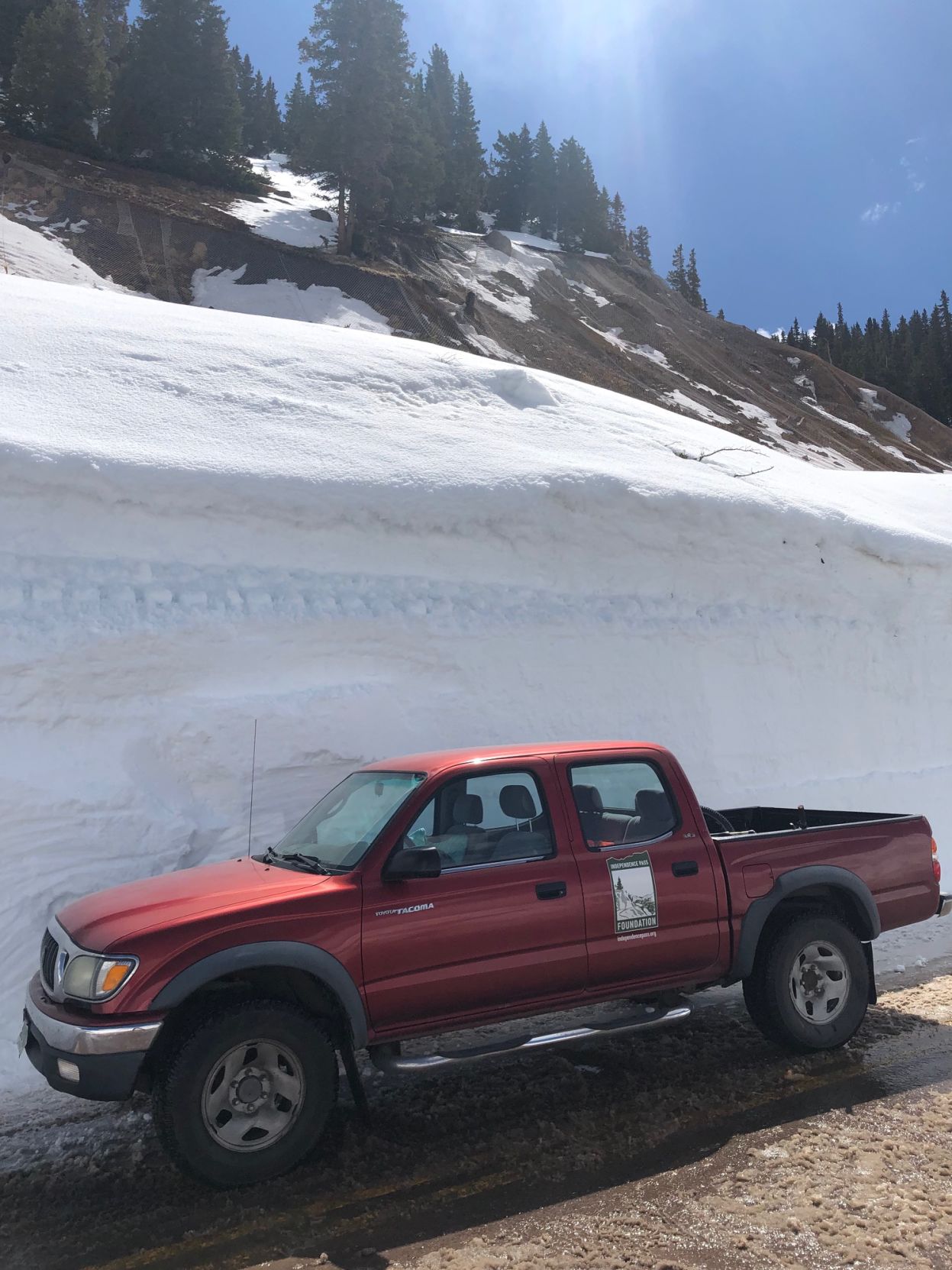 Top Cut snowbank, May 14